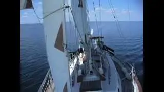 CapeHorn wind vane self steering Westsail 32 test sail 2009