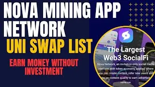 Nova Network || Free Earning App || MAKE MONEY WITHOUT INVESTMENT