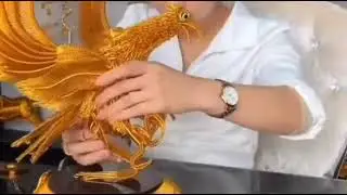 Eagle making with Golden wire &hearts;️ // out of world art is here