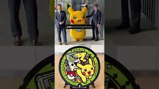 A special Pok&eacute;mon Manhole Cover at the Nintendo Museum! #pokemon #pikachu #nintendo