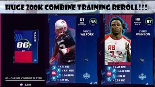 HUGE 200k COMBINE TRAINING REROLL!! Madden 22 Pack Opening