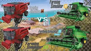 FS14 V'S FS18 V'S FS20 VS FS23 || Casehi harvester V's John Deere harvest  || Timelapse  || Harvest