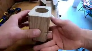 Ash wood pencil cup