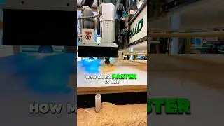 ￼ CNC machine versus tablesaw! #cabinets #closet #diy