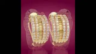 Aurora Halo Diamond Earrings &ndash; Luxury Jewelry Render.