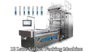 Acepack Packing machines-Full Servo Multi lane Sachet Packing Machine#packingmachine #sachetmachine