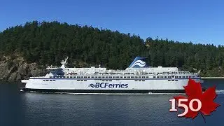 BC Ferries Swartz bay to Tsawwassen with loud Horns