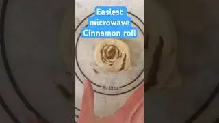Easiest microwave cinnamon roll  recipe #viralrecipe #easyrecipe #easybaking #cinnamonrolls