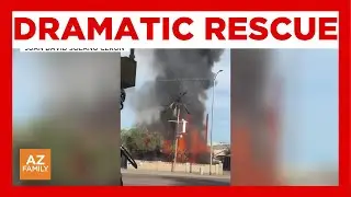 Bystanders rescue 10-year-old girl from burning Phoenix mobile home