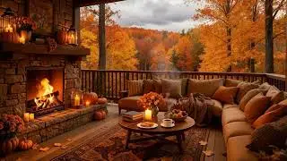 🔥 Autumn Fireplace Screensaver | Crackling Fire & Cabin Atmosphere in HD - Yaffa Cozy