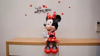 How to Make Cute Mouse Luna Papercraft | 3D Cricut Paper Craft Tutorial