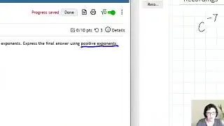 Negative Exponents Property