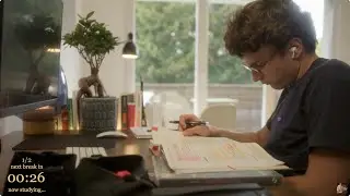 4-HOUR | Study With Me | No music, Deep work, One break