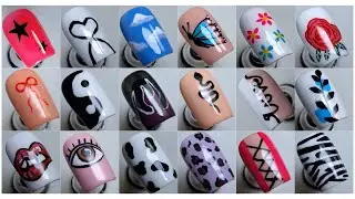 Dise&ntilde;os de U&ntilde;as 18 los m&aacute;s Solicitados Mano Alzada + Pinturas Acr&iacute;licas Nails Factory - AnNeiru