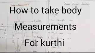 How to take body Measurements for women's kurthi / dress easy step by step#shortvideo#shortsvideo