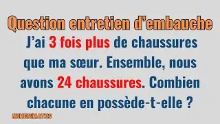 📚 Question entretien d'embauche : Évitez le piège des 8 chaussures ! 😲
