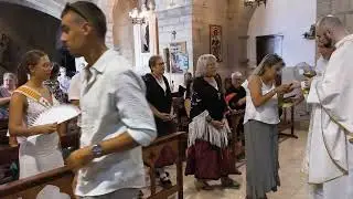 Godall, 20250807 Festes Majors 19 Process&oacute; i Missa de Sant Roc amb l'Agrupaci&oacute; Musical de Godall