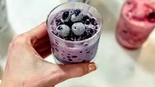 Keto 3-Ingredient Frozen Blueberry Ice Cream Hack | Easy Dessert Recipe
