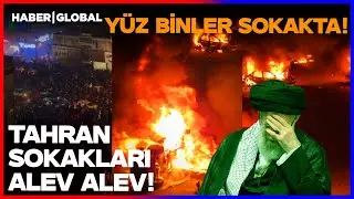 Hamaney İ&ccedil;in Zorlu Saniyeler! Y&uuml;z Binler Sokağa D&ouml;k&uuml;ld&uuml; Tahran Alev Alev!