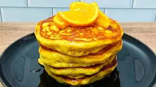 Воздушные апельсиновые блинчики &mdash; мягкие, цитрусовые и такие вкусные!
