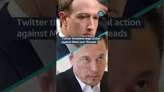 Twitter has accused Meta of creating a copycat app #itvnews #elonmusk #twitter