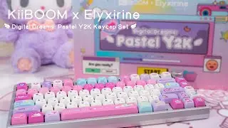Mechanical keyboard | Keycaps | KiiBOOM x Elyxirine Digital Dreams: Pastel Y2K Keycap Set