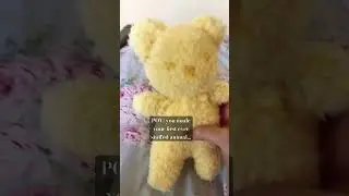 Do you guys like it.? ❤️🥺 #cute #teddybear #yellow #love #art #sewing #handmade