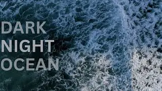 Dark Calming Ocean Waves 4K | White Noise 3 Hours Sleep Cure Insomnia Reduce Stress