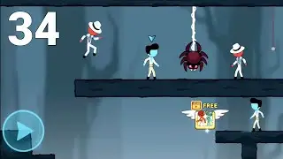 Stick Red and Blue 3 Level 34