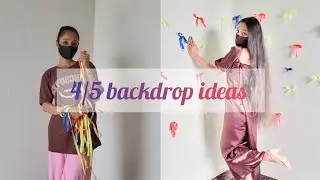 Self made backdrop at home day 4/diy backdrop ideas/khushi tomar #backdrop #backdropideas