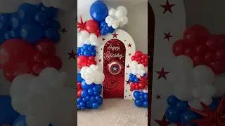 Make A Captain America Balloon Backdrop With Me!