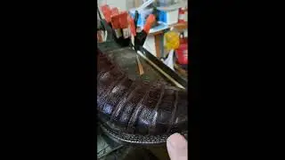 Lucchese Alligator Skin Boot Repair Before and After