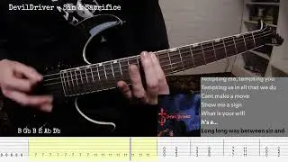 DevilDriver - Sin & Sacrifice (guitar cover + tabs)