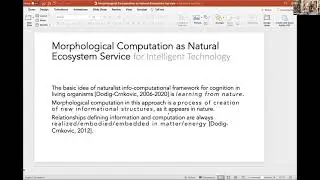 Morphological Computation as Natural Ecosystem Service for Intelligent Technology by Gordana D...