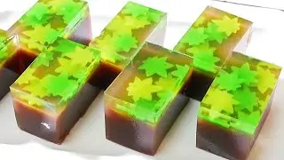 涼しいもみじようかんの作り方【日本の和菓子】Japanese sweet jellied adzuki‐bean paste, Yokan