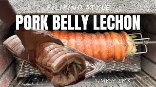 AUSTRIAN HUSBAND TRIES TO MAKE FILIPINO STYLE PORK BELLY LECHON | SIMPLY EMS 