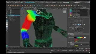 10 - Maya paint skin weight