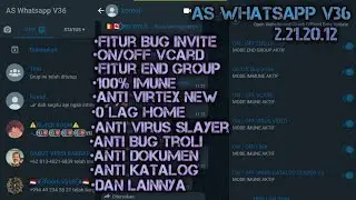 Wa kebal AS Whatsapp V36 terbaru end group|Licin Scrol virtex virkon