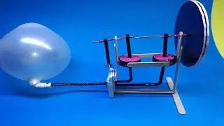 DIY Balloon Engine  Homemade Air Engine