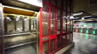 Sweden, Stockholm, R&aring;dhuset subway station, SMW inclined elevator