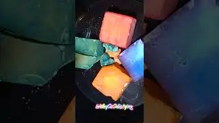 👑MAG KING👑 CHALK CRUSH DYED COLORFUL BLOCKS🫶 #asmr #gymchalk #oddlysatisfying #shortsfeed