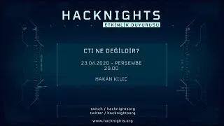 CTI Ne Değildir? Siber Tehdit İstihbaratında Yapılan Yanlışlar | Hakan Kılıç - Consultant @Barikat