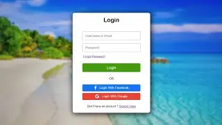 Login Page Using HTML and CSS | How To Create Login Form In HTML and CSS | Login Form In HTML & CSS