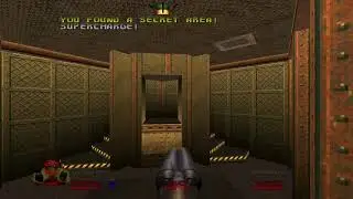 DOOM 64: Fast monsters, WMD! difficulty, pistol start: Research Lab.