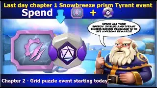 Last Day chapter 1 Snowbreeze prism Tyrant event | Opened total 1800 Tyrant chest | DML