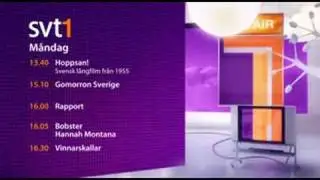 SVT1 Programtablå