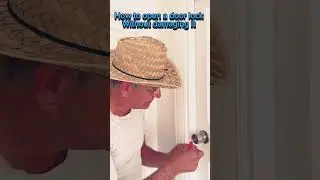 How to open a door lock without damaging it #doors #lock #aksecurity #locksmith