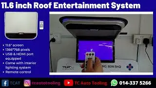 TCAT 11.6 inches Roof Mounted Entertainment System (Roof Monitor)