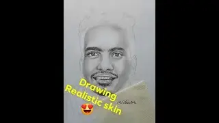 Drawing Realistic eye,nose,mouth and skin texture|| time lapse