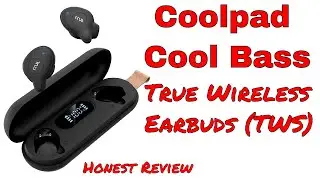 Coolpad Cool Bass True Wireless Earbuds (TWS), Earphones with Mic Calls and HD Stereo Music (Black)